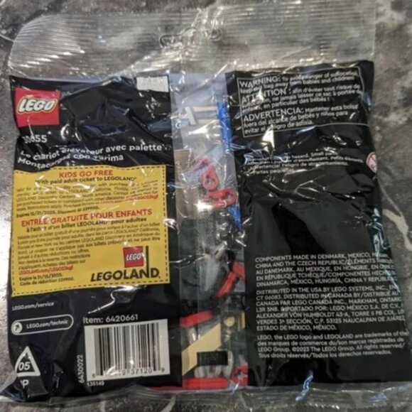 LEGO Technic Forklift with Pallet Building Set - Picture 2 of 3